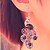 abordables Boucle d&#039;Oreille-Femme Boucle d&#039;Oreille Pendantes Creux Paon Européen Coloré Gemme Imitation Diamant Des boucles d&#039;oreilles Bijoux Écran couleur Pour