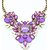 abordables Collier-Collier Pendentif Colliers Fantaisie Femme Taille émeraude faceter Cristal Plaqué or Doré dames Noir Violet Rose Colliers Tendance Bijoux pour Soirée Carré Forme Géométrique