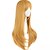 abordables Perruques de déguisement-Femme Perruques synthétiques Sans bonnet Long Raide Blonde Perruque Halloween Perruque de carnaval Perruques de Costume