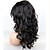 お買い得  人間の髪の毛のかつら-人毛 フルレース フロントレース かつら ウェーブ 130％ 密度 100%手作業縫い付け ブラックアメリカン風ウィッグ ナチュラルヘアライン ショート ミディアム ロング 女性用 人毛レースウィッグ