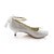 cheap Wedding Shoes-Women&#039;s Low Heel Wedding Dress Party &amp; Evening Crystal Ribbon Tie Elastic Fabric Summer Ivory