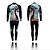 abordables Ensembles de vêtements pour hommes-KEIYUEM Homme Femme Manches Longues Maillot et Cuissard Long Velo Cyclisme Hiver Vélo Collants Ensembles de Sport Etanche Coupe Vent Respirable Séchage rapide Anti-transpiration Des sports Classique