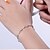 billiga Modearmband-Dam Kedje &amp; Länk Armband Berlock Armband damer Sterlingsilver Armband Smycken Vit / Purpur Till Julklappar Bröllop Party Dagligen Casual
