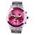baratos Relógios da Moda-Mulheres Relógio de Moda Quartzo Impermeável Aço Inoxidável Banda Preta Rose marca