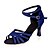 olcso Latin cipők-Women&#039;s Latin Shoes Sparkling Glitter Sandal Sparkling Glitter / Buckle Flared Heel Non Customizable Dance Shoes Brown / Blue / Gold