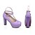 cheap Women&#039;s Heels-Women&#039;s Shoes Patent Leather Spring / Summer Chunky Heel / Platform Buckle White / Black / Purple / Dress