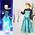 cheap Movie &amp; TV Theme Costumes-Princess Fairytale Anna Cosplay Costume Movie Cosplay Blue Dress Halloween New Year Cotton