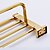 cheap Towel Bars-Towel Bar Contemporary Brass 1 pc - Hotel bath Double