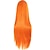 baratos Peruca para Fantasia-traje cosplay peruca sintética peruca reta reta cabelo sintético longo amarelo feminino ruivo