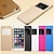 billige Telefonetuier &amp; Skjermbeskyttere-Etui Til iPhone 5 / Apple iPhone SE / 5s / iPhone 5 med vindu / Autodvale / aktivasjon / Flipp Heldekkende etui Ensfarget Hard PU Leather