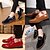 baratos Sapatos Oxford para Homem-Homens Sapatos formais Sapatos de vestir Sapatos Confortáveis Primavera / Outono Casamento Casual Escritório e Carreira Oxfords Couro Sintético Antiderrapante Preto / Vermelho / Azul / Tachas