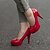 abordables Escarpins femme-Femme Chaussures Similicuir Printemps Eté Automne Confort Talon Aiguille pour Décontracté Habillé Blanc Noir Rouge Amande