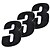 cheap Motorcycle Luggage &amp; Bags-0-9 3M Number Motorcycle Dirt Pit Bike Scooter Graphic Stickers 3pcs/ bag
