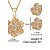 cheap Jewelry Sets-Women&#039;s Jewelry Set Gemstone &amp; Crystal Cubic Zirconia Imitation Diamond Rose Gold Plated Alloy Roses Flower Floral Luxury Flower Style