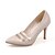 preiswerte Absatzschuhe für Damen-Damen Schuhe Kunstleder Frühling Sommer Herbst Stöckelabsatz Mit Perle Für Normal Kleid Schwarz Beige Rot Rosa