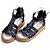 cheap Women&#039;s Sandals-Women&#039;s Shoes Leather Spring Summer Fall Comfort Slingback Flat Heel Buckle For Casual Dress White Black Silver