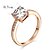 cheap Rings-Women&#039;s Statement Ring Crystal Golden / Silver Imitation Diamond / Alloy Square / Geometric / Four Prongs Ladies / Fashion Wedding / Party Costume Jewelry