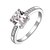 cheap Rings-Women&#039;s Statement Ring Crystal Golden / Silver Imitation Diamond / Alloy Square / Geometric / Four Prongs Ladies / Fashion Wedding / Party Costume Jewelry