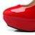 baratos Sapatos de Salto Alto de mulher-Mulheres Sapatos Flanelado / Courino Primavera / Verão Salto Agulha / Plataforma Preto / Bege / Vermelho / Casamento / Festas &amp; Noite