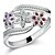 cheap Rings-Couple Rings Statement Ring For Women&#039;s Cubic Zirconia Christmas Gifts Party Wedding Sterling Silver Zircon Flower Love Silver / Open Cuff Ring / Daily