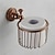 cheap Bath Accessories-Red Bathroom Toilet Paper Holder , Traditional Antique Copper Wall Mounted