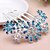 cheap Tiaras &amp; Crown-Women&#039;s Hair Combs For Party Wedding Daily Floral Theme Flower Rhinestone Alloy Purple Blue Pink