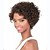 olcso Szintetikus, trendi parókák-Női Szintetikus parókák Géppel készített Rövid Kinky Curly Beige Fekete hölgyeknek Afro-amerikai paróka jelmez paróka