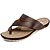 cheap Men&#039;s Slippers &amp; Flip-Flops-Men&#039;s Flat Heel Nappa Leather Comfort Spring / Summer / Fall Brown