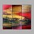 preiswerte Ölgemälde von Spitzenkünstlern-Handgemalte Landschaft Horizontal,Modern Drei Paneele Leinwand Hang-Ölgemälde For Haus Dekoration