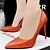 cheap Women&#039;s Heels-Women&#039;s Shoes Leatherette Stiletto Heel Heels Heels Wedding / Dress Black / White / Orange / Khaki