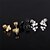 cheap Earrings-Men&#039;s / Women&#039;s Stud Earrings - Star White / Black / Golden For Wedding / Party / Daily