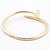 baratos Pulseira-Mulheres Bracelete Clássico Fashion Aço Inoxidável Pulseira de jóias Prata / Rosa / Dourado Para Presentes de Natal Casamento Festa Diário Casual / Chapeado Dourado