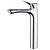 olcso Klasszikus-Bathroom Sink Faucet - Waterfall Chrome Deck Mounted Single Handle One HoleBath Taps / Brass