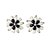 cheap Earrings-Women&#039;s Crystal Stud Earrings European Fashion Pearl Imitation Pearl Rhinestone Earrings Jewelry Rainbow / Black For / 18K Gold / Imitation Diamond / Austria Crystal