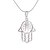 cheap Necklaces-AAA Zircon Silver Platinum(Pt)Plated Titanium Steel Cross Shape Pendant (Without Chain)Imitation Diamond Birthstone
