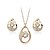 cheap Jewelry Sets-Women&#039;s Crystal Jewelry Set - Crystal, Imitation Pearl Include Silver / Golden For Wedding / Party / Daily / Earrings / Necklace