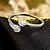ieftine Inele la Modă-Women&#039;s Band Ring thumb ring Diamond Cubic Zirconia Golden Silver Zircon Ladies Adjustable Wedding Party Jewelry