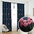 baratos Cortinas de Janela-Custom Made Blackout Blackout Curtains Drapes Two Panels / Embroidery / Bedroom