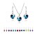 cheap Jewelry Sets-Women&#039;s Crystal Jewelry Set - Crystal Heart Include Red / Blue / Pink For Wedding Party Daily / Earrings / Necklace