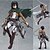 baratos Personagens de Anime-Figuras de Ação Anime Inspirado por Attack on Titan Mikasa Ackermann PVC 14 cm CM modelo Brinquedos Boneca de Brinquedo / figura / figura