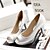 cheap Women&#039;s Heels-Women&#039;s Leatherette Spring / Summer Chunky Heel / Platform Black / Silver / Pink / Dress