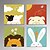 cheap Prints-VISUAL STAR®Lovely Cartoon Animals Canvas Sets of 4 Pictures Art Prints Framed for Kids Room Wall Decoration
