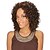 abordables Perruques Synthétiques Sans Bonnet-Perruque Synthétique Bouclé Bouclé Partie médiane Perruque Moyen Marron Cheveux Synthétiques Femme Résistant à la chaleur Mode Perruque afro-américaine Marron