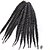 cheap Crochet Hair-Twist Braids Hair Braid Havana 12&quot; 24&quot; 100% Kanekalon Hair Dark Black Braiding Hair Hair Extensions