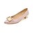 abordables Tacones de mujer-Mujer Zapatos Semicuero Primavera Otoño Tacón Bajo Para Casual Plata Gris Rosa