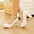 cheap Women&#039;s Heels-Women&#039;s Shoes Leatherette Spring / Summer / Fall Chunky Heel / Platform Black / Pink / Almond / Dress