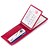 cheap Card &amp; ID Holder-Unisex Cowhide Card &amp; ID Holder / Bi-fold Floral Print Red / Fuchsia / Black
