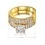 preiswerte Ringe-Damen Statement-Ring / Ringe Set Kristall Golden / Silber Krystall / vergoldet / Diamantimitate damas / Modisch Hochzeit / Party / Alltag Modeschmuck / Solitär
