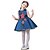 cheap Casual Dresses-Kids Little Girls&#039; Dress Floral White Blue Sleeveless Floral Dresses Summer