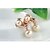 olcso Fülbevalók-Women&#039;s Pearl Earrings Two Stone Ladies Elegant everyday 18K Gold Plated Pearl Imitation Pearl Earrings Jewelry Rose Gold / Silver For Wedding Masquerade Engagement Party Prom Promise